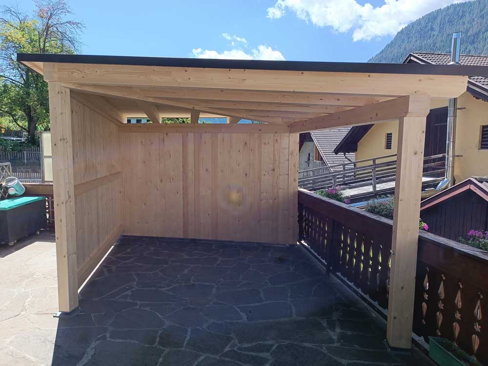 Überdachung in Fichte